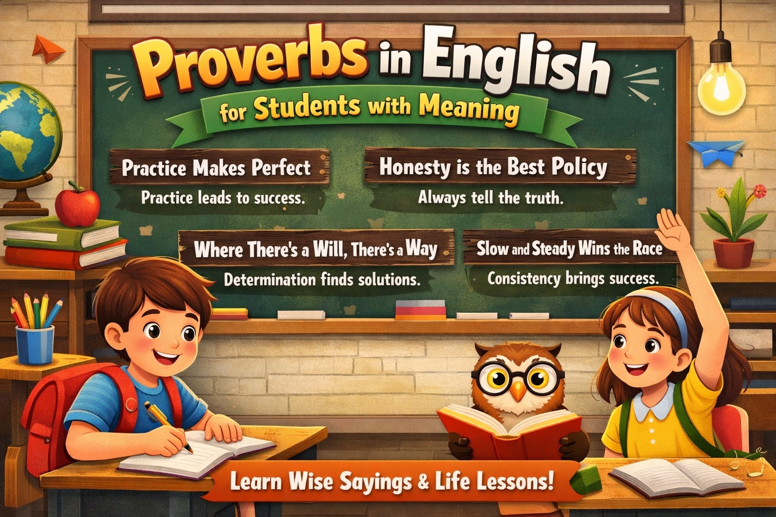 20 Proverbs in English for Students with Meaning